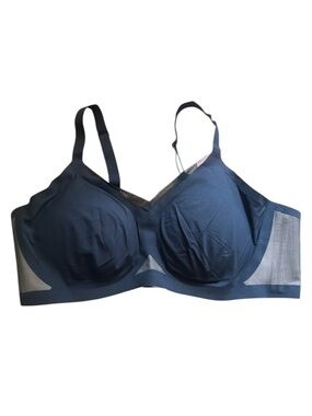 HoneyLove Crossover Bra in Black/Nude sz XL NWT